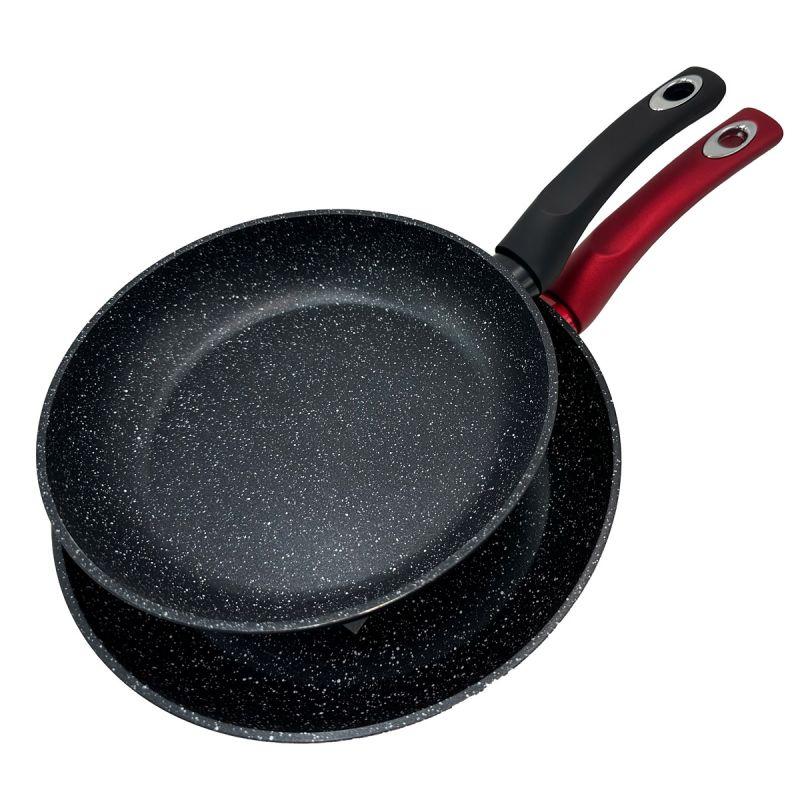 thulos Juego de 2 sartenes de aluminio tamaños: Ø22 Ø26 cm. THULOS TH-FPS38 COIMBRA Grandes ahorros