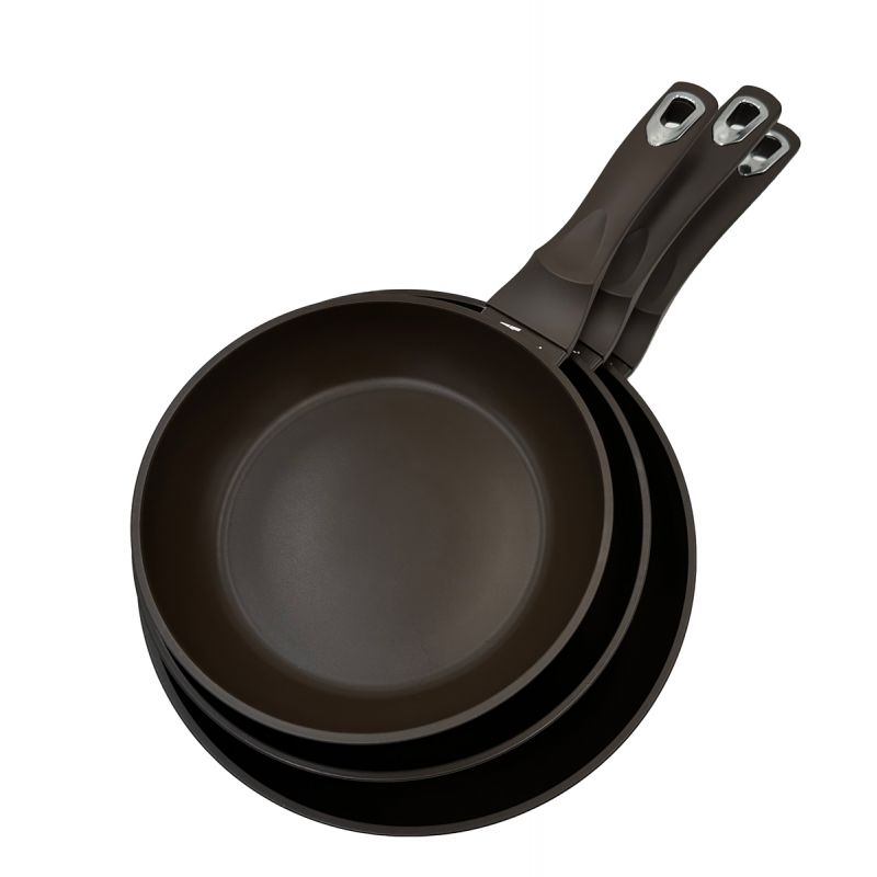thulos Juego de 3 sartenes de aluminio tamaños: Ø20 Ø24 Ø28 cm. THULOS TH-FPS36 PORTO Precio ultrabajo