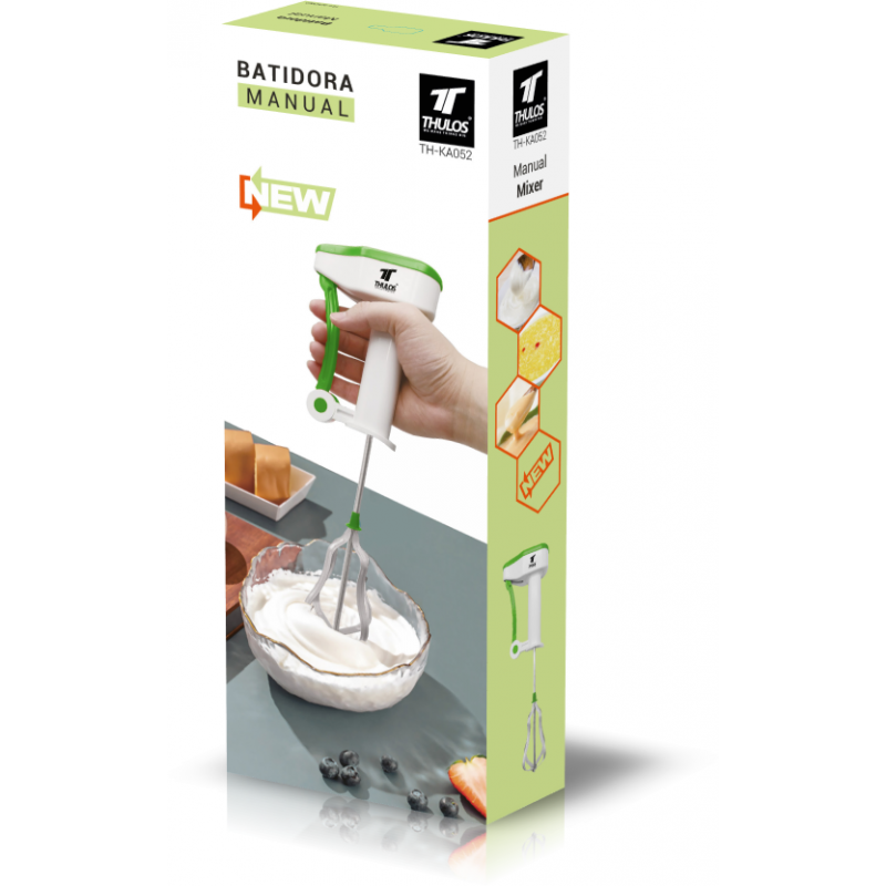 thulos Batidora manual con varillas de acero inoxidable. THULOS TH-KA052 Rebajas online