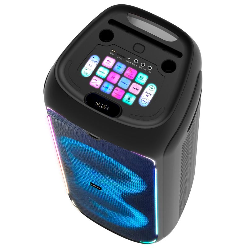 thulos Altavoz torre Karaoke TWS incluye 2 micrófonos inalámbricos mando a distancia entrada para guitarra 200W. GO-ROCK GR-716 Ofertas