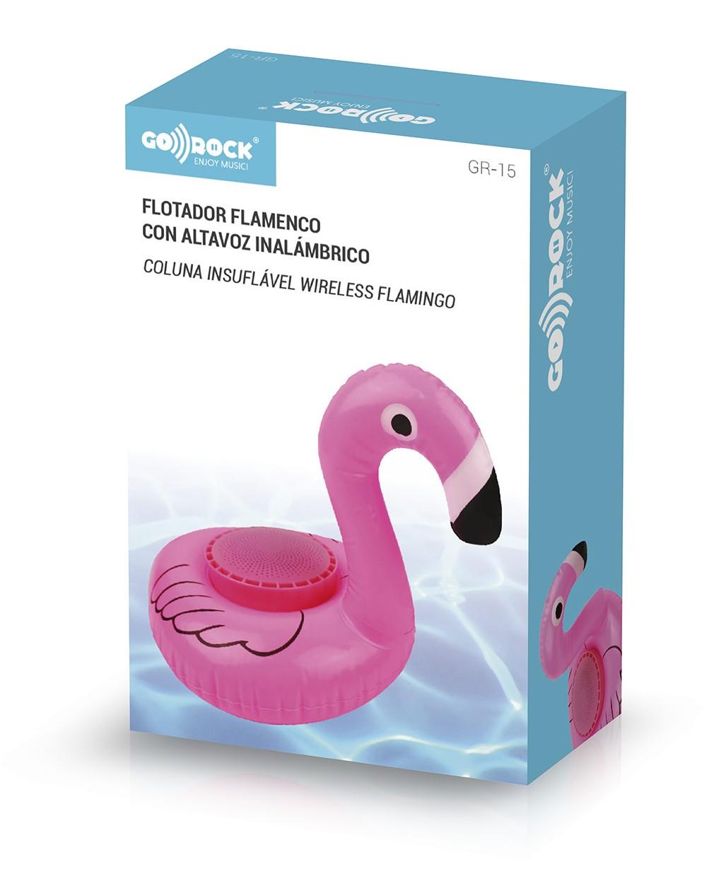 thulos Flotador flamenco con altavoz inalámbrico GO-ROCK GR-15 Ventas relámpago