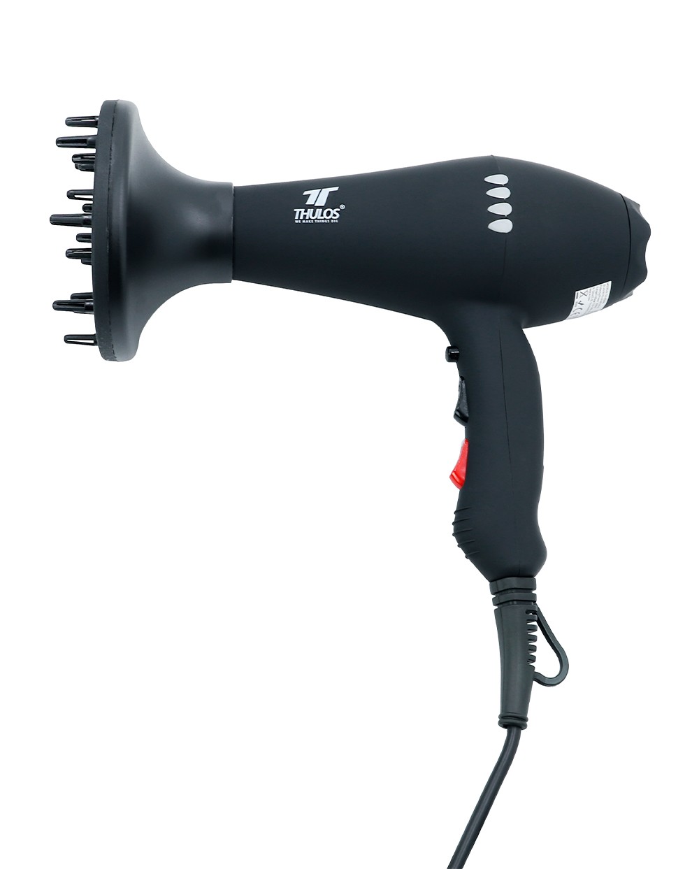 thulos Secador de Pelo Iónico con luces LED. 2000W. Incluye difusor y concentrador. THULOS TH-HD806 Mejor oferta