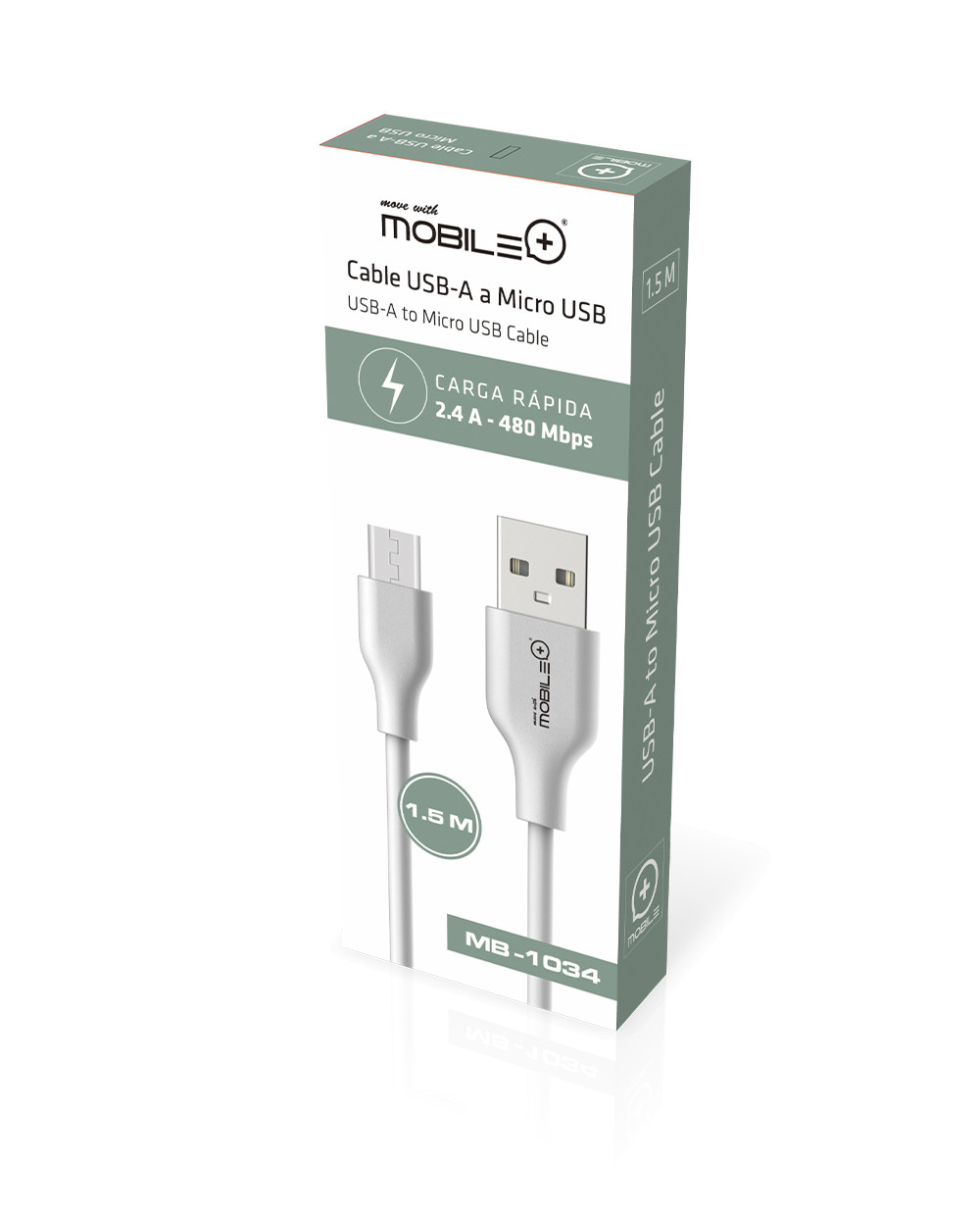 thulos Cable USB-A a MICRO-USB Cable 1.5m. MOBILE+ MB-1034 Últimos 2 días