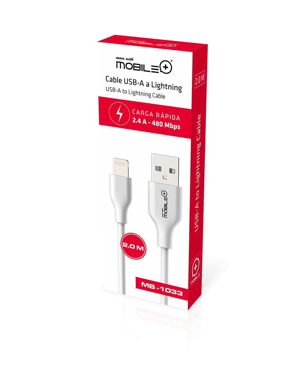 thulos Cable USB-A a LIGHTNING Cable 2.0m. MOBILE+ MB-1033 Último día