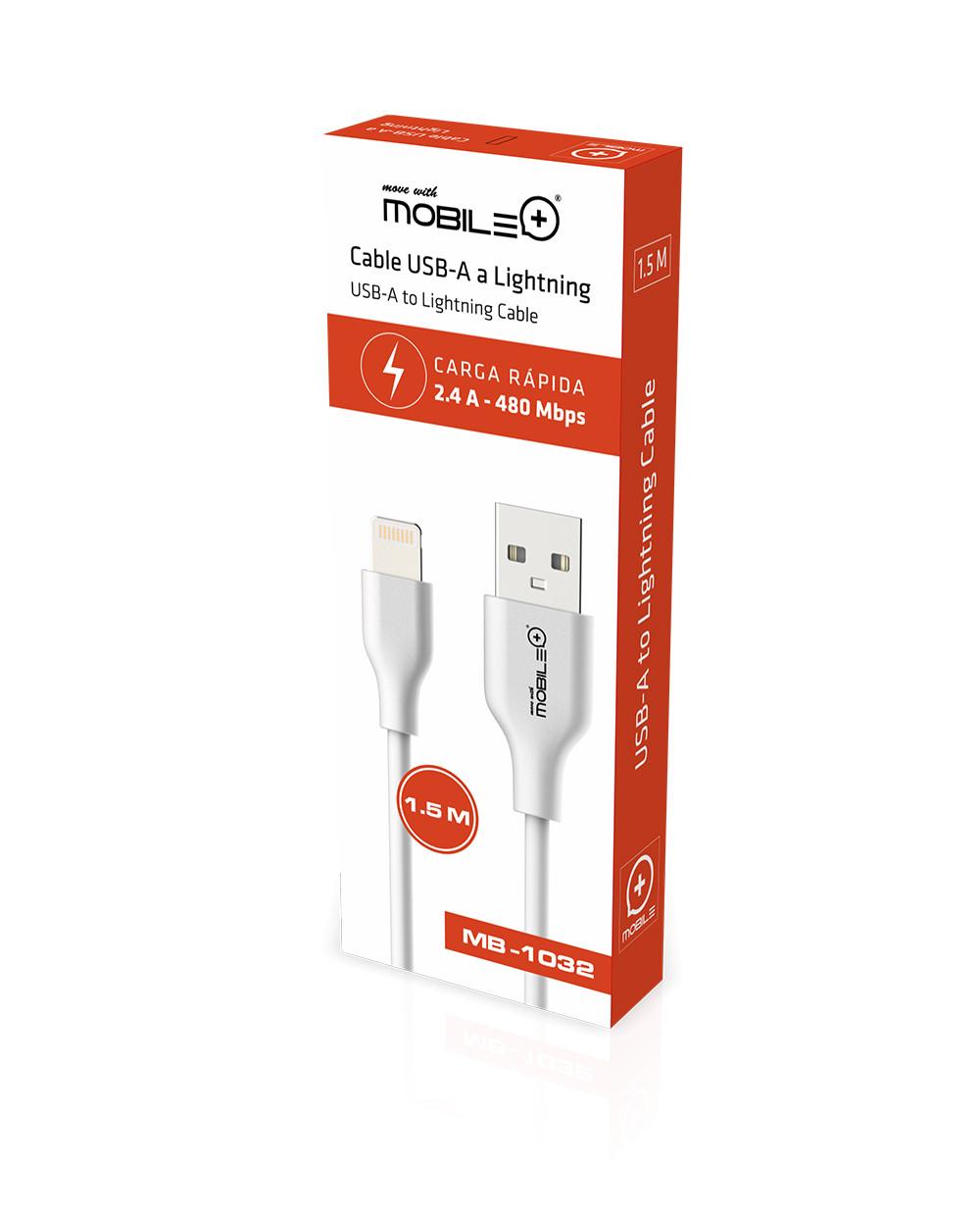 thulos Cable USB-A a LIGHTNING Cable 1.5m. MOBILE+ MB-1032 Precio de fábrica