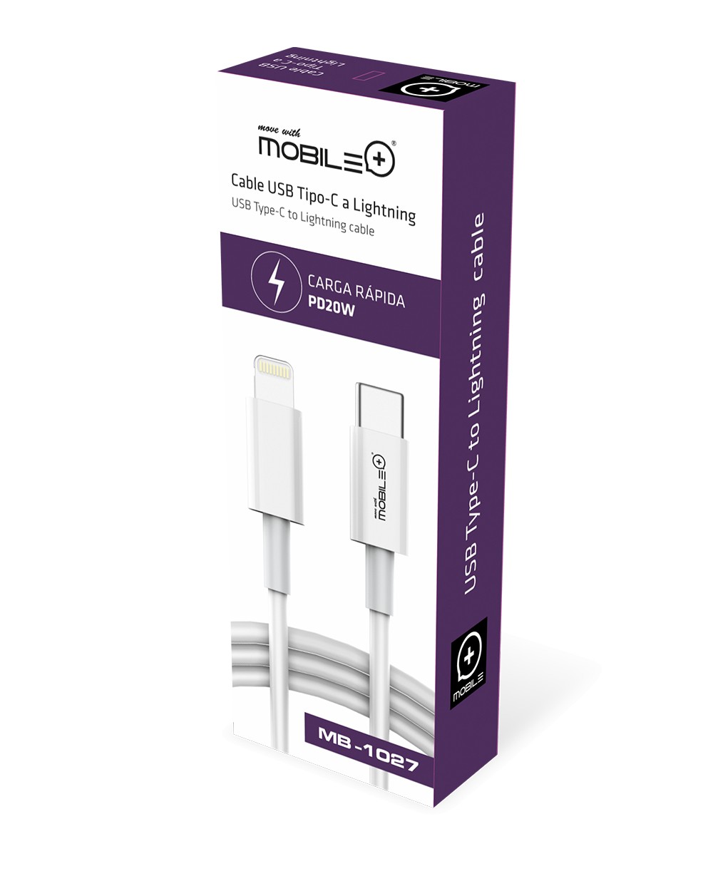 thulos Cable USB Tipo-C a Lightning longitud cable: 1 m. Carga Rápida PD20W. MOBILE+ MB-1027 Oferta especial de fábrica