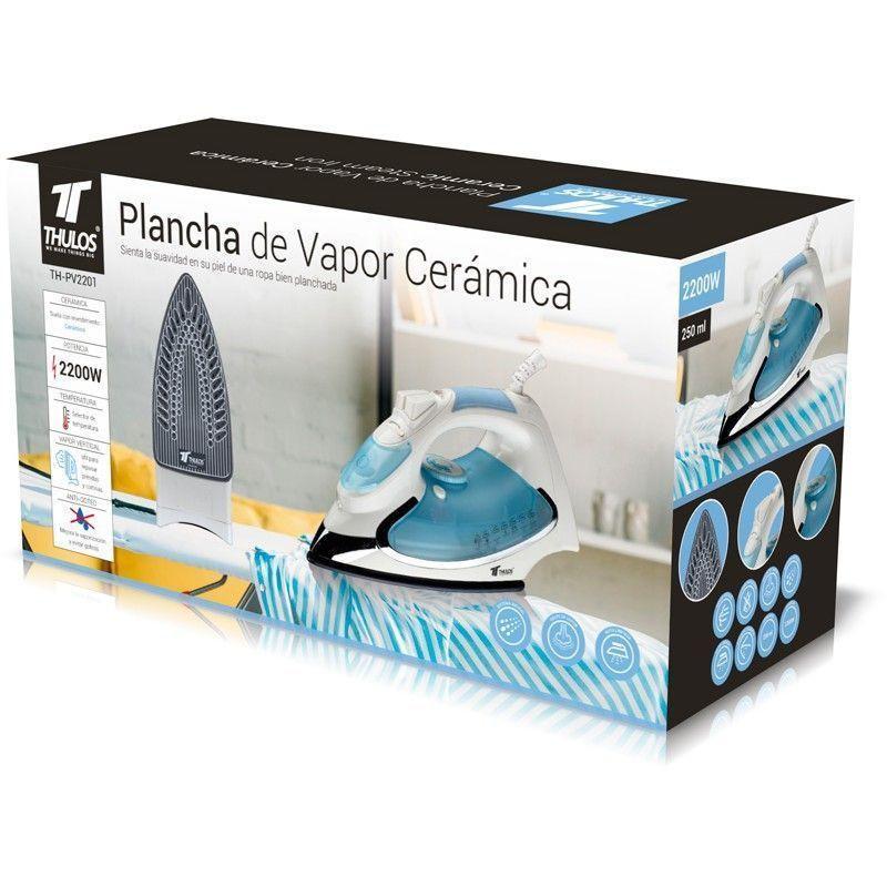 thulos Plancha de vapor suela con revestimiento cerámico 2200W. THULOS TH-PV2201 Descuento por venta flash