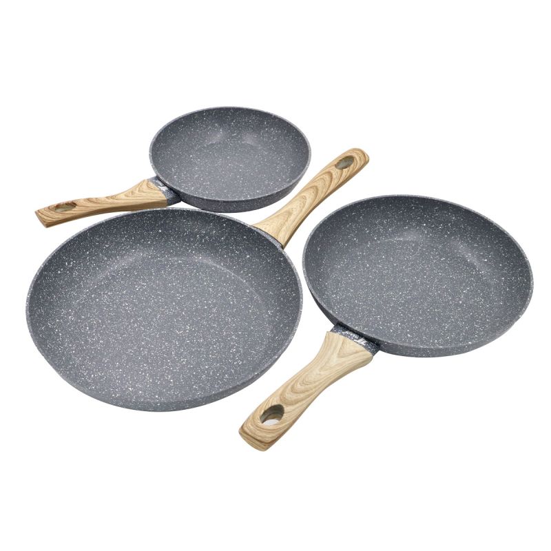thulos Juego de 3 sartenes Ø20 Ø24 Y Ø28 cm. Aptas para todo tipo de cocinas. THULOS TH-FPS342 ROME Oferta especial