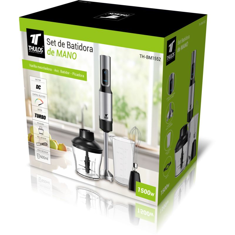 thulos Set de batidora de mano 1500W motor de cobre DC. THULOS TH-BM1552 Oferta especial de fábrica