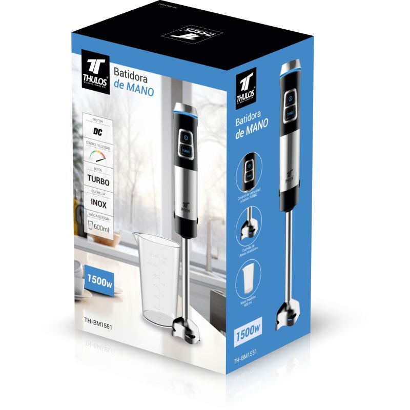 thulos Batidora de mano 1500W motor de cobre DC. THULOS TH-BM1551 Promoción trimestral