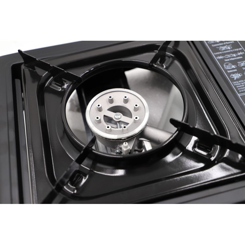 thulos Cocina portátil dual funciona con cartucho de gas o botella de gas externa. THULOS TH-GS019 Envío internacional gratuito