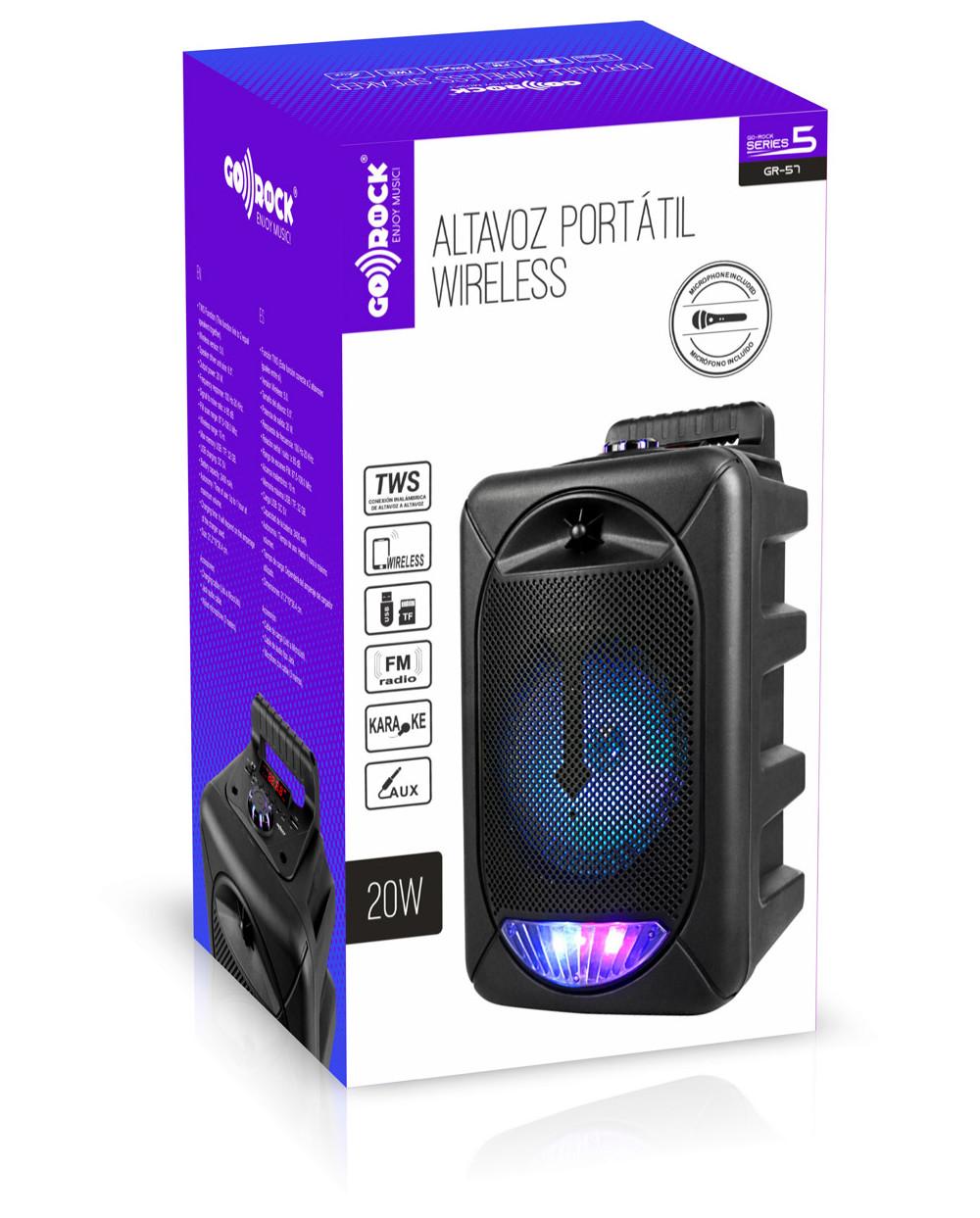 thulos Altavoz Portátil Wireless GO-ROCK GR-57 Gran oferta