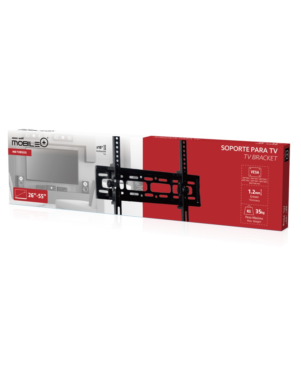 thulos Soporte TV 26”-55”. MOBILE+ SOPORTE MB-TVB5535 Ventas relámpago