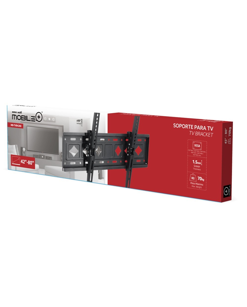 thulos Soporte para TV 42"-80". MOBILE+ MB-TVB4280 Descuento