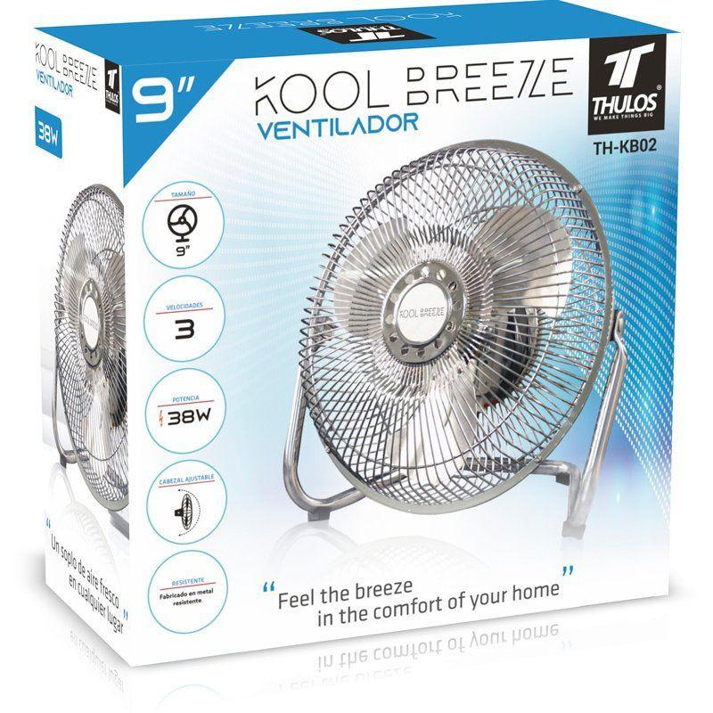 thulos Ventilador de Ø9" 3 ajustes de velocidad. KOOL BREEZE BY THULOS TH-KB02 Últimos 3 días
