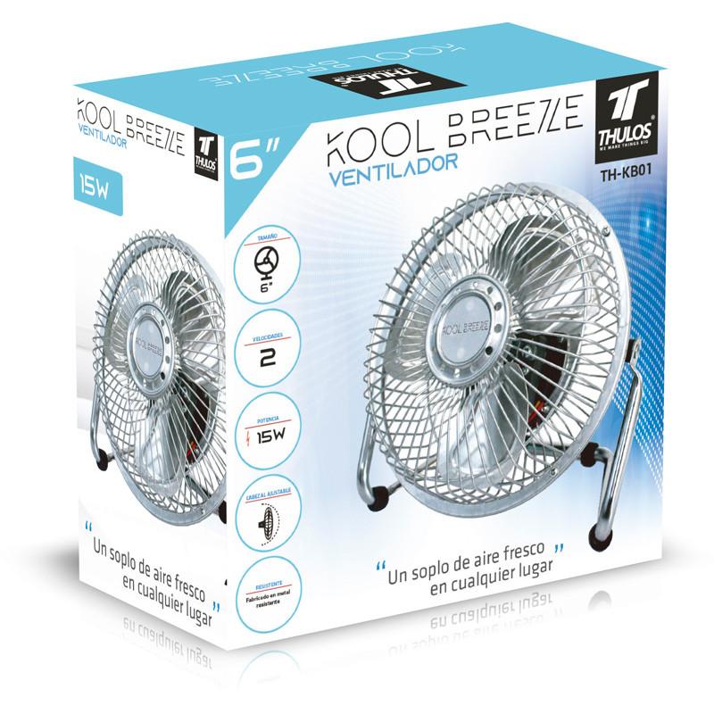 thulos Mini Ventilador de ø6" 15W 2 velocidades. KOOL BREEZE BY THULOS TH-KB01 COMPRAR AHORA