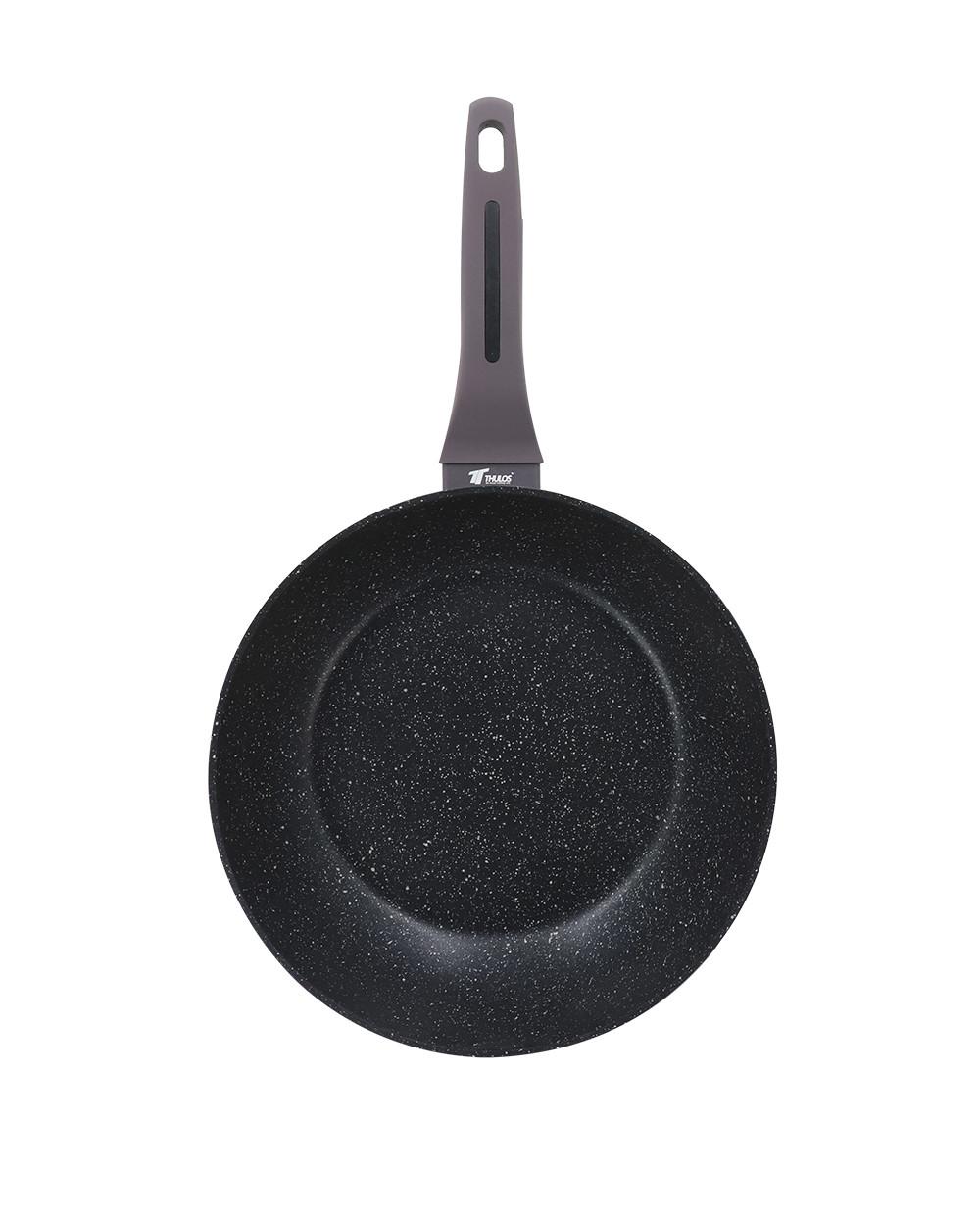 thulos Sartén Profunda con Revestimiento Antiadherente Efecto Piedra Ø24 Ø26 Ø28cm. THULOS TH-FRP DEEP SERIE Último día