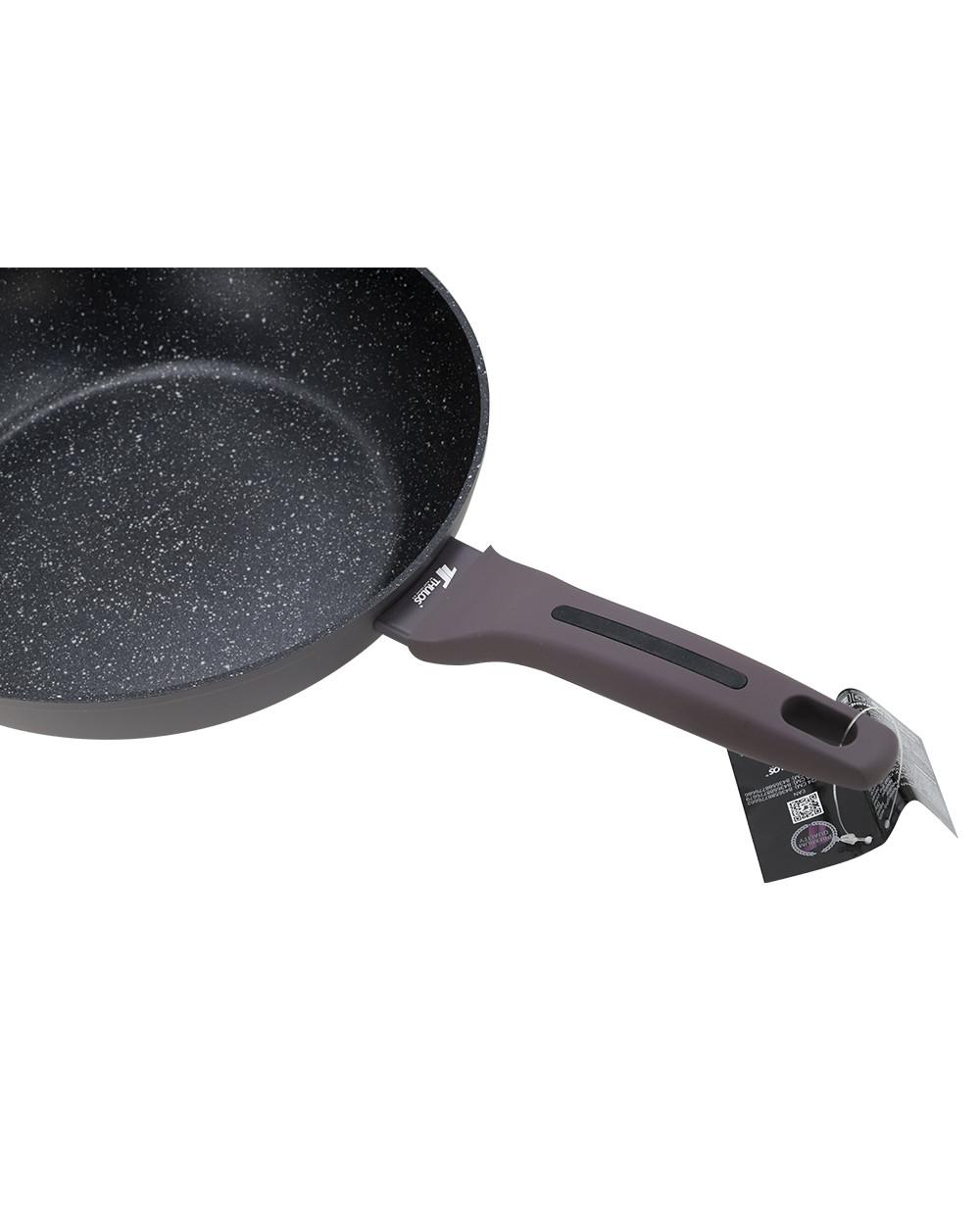 thulos Sartén Profunda con Revestimiento Antiadherente Efecto Piedra Ø24 Ø26 Ø28cm. THULOS TH-FRP DEEP SERIE Último día