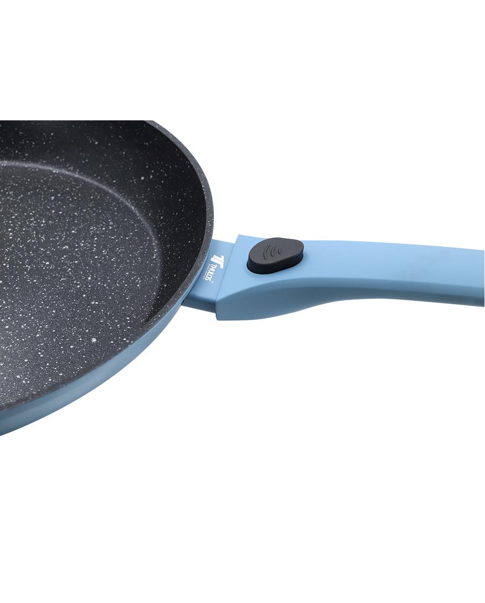thulos Sartén Revestimiento Antiadherente Efecto Piedra Ø20 Ø24 Ø 28 cm. BLUE SERIE THULOS TH-FRP Promoción por tiempo limitado