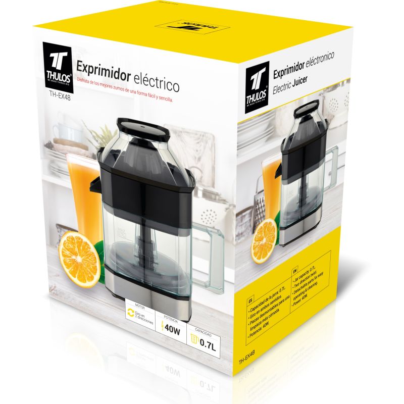 thulos Exprimidor eléctrico 0.7 L 40W giro en ambos sentidos Limitado a 3 días