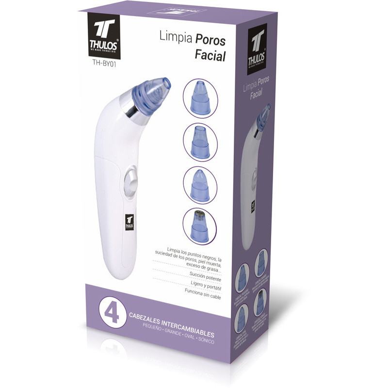 thulos Limpia Poros Facial con 4 cabezales intercambiables. THULOS TH-BY01 Rebajas de fábrica