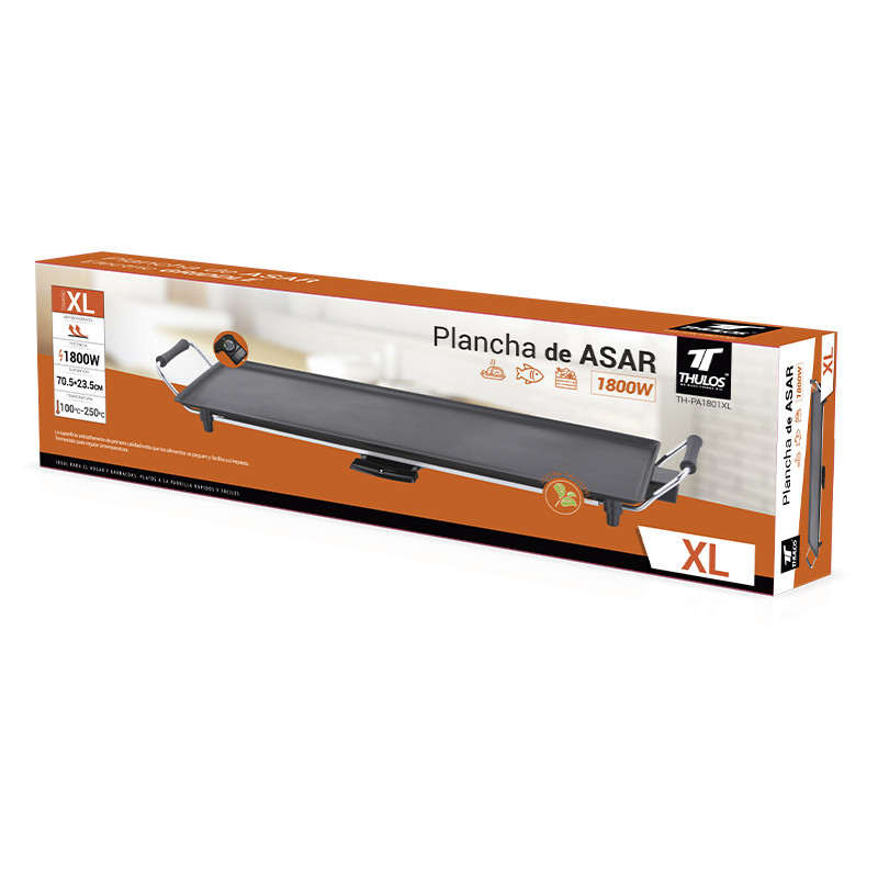 thulos Plancha de Asar tamaño XL superficie de cocción: 70.5*23.5 cm. THULOS TH-PA1801XL Grandes descuentos
