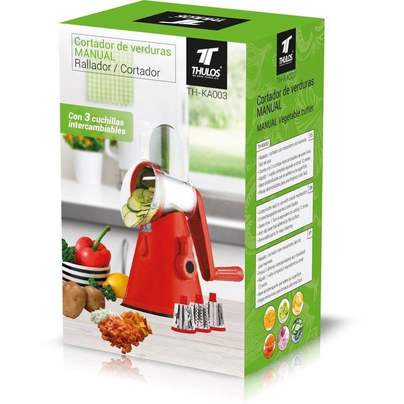 thulos Cortador/Rallador de verduras manual 3 cuchillas intercambiables. THULOS TH-KA003 Mejor oferta
