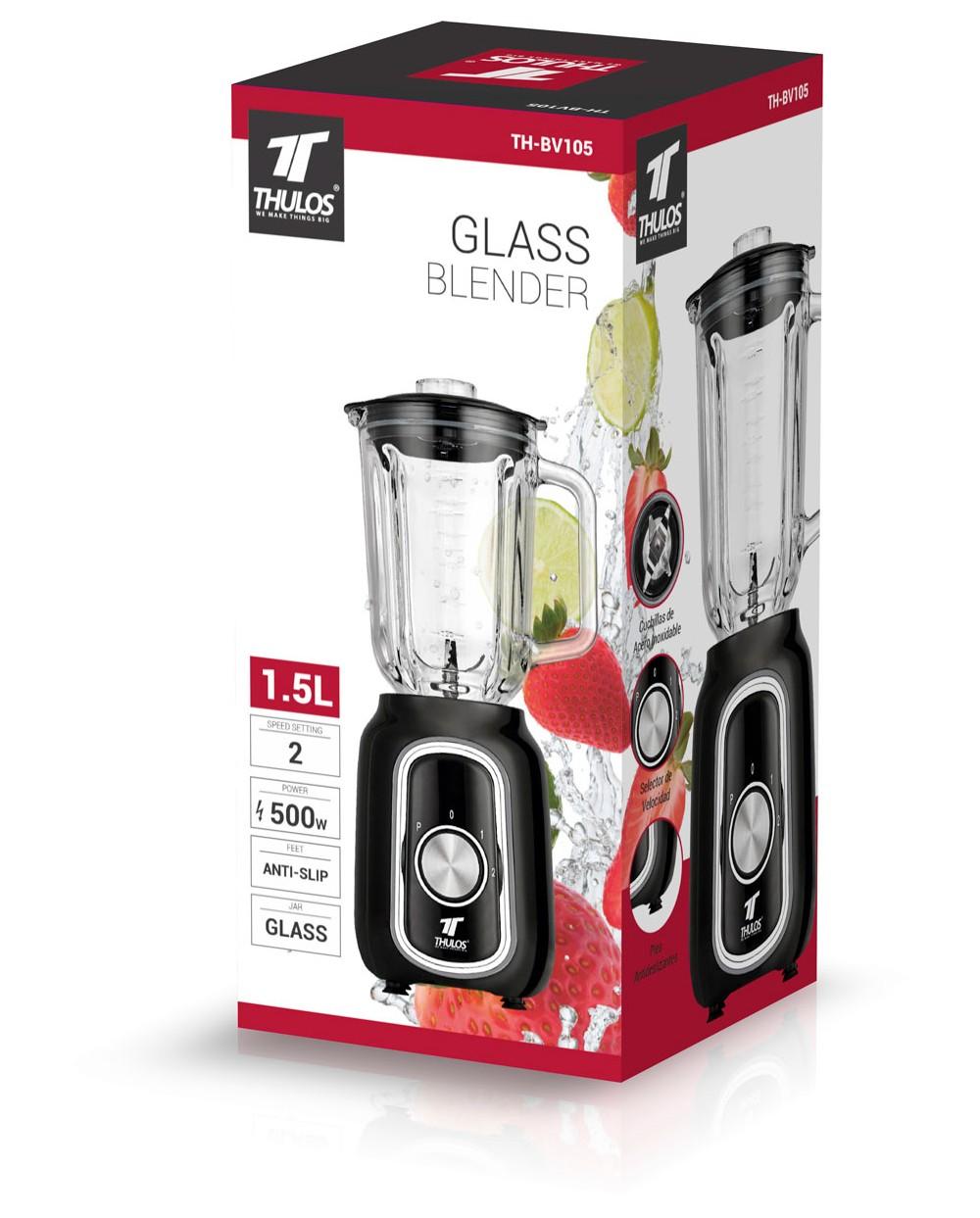 thulos Batidora de Vaso 500W 2 velocidades con función "PULSE". THULOS TH-BV105 Envío gratis