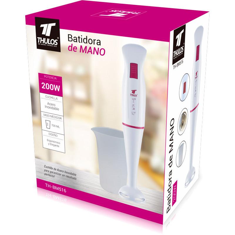 thulos Batidora de Varilla 200W cuchilla de acero inoxidable. THULOS TH-BM516 ÚLTIMAS EDICIONES