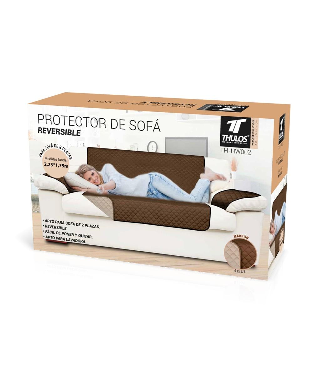 thulos Funda protectora de sofa reversible 2.23m. THULOS TH-HW002 Envío internacional gratuito