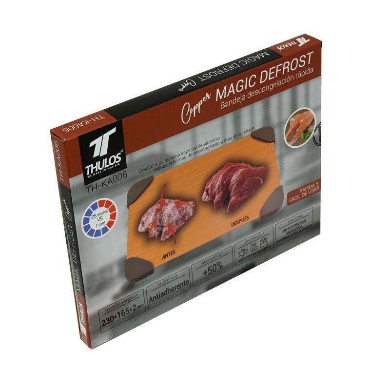 thulos Bandeja de descongelación rápida de aluminio con exterior infundido con cobre. THULOS TH-KA006 Descuento por venta flash