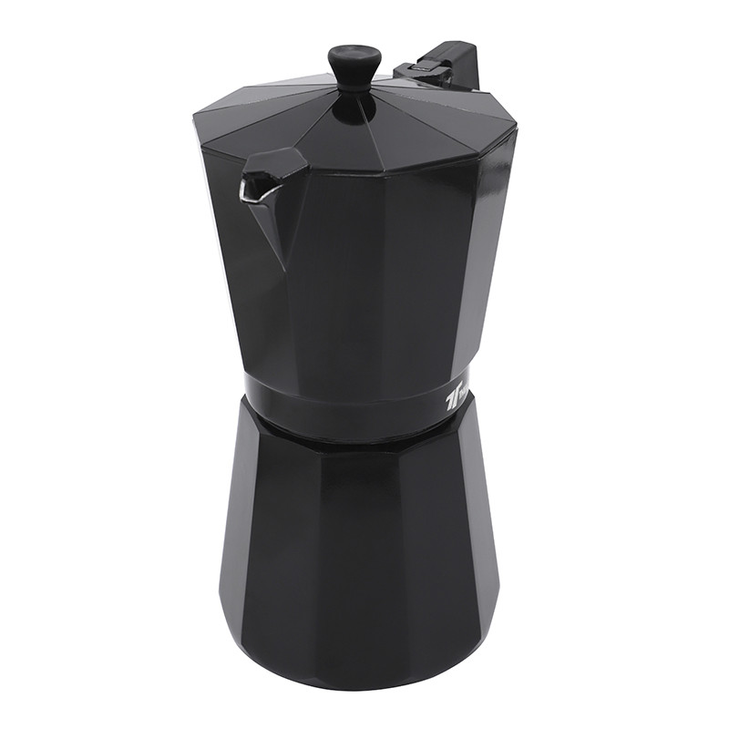 thulos Cafetera clásica de color negro varias capacidades: 6 9 y 12 tazas. THULOS Rebajas de fin de temporada