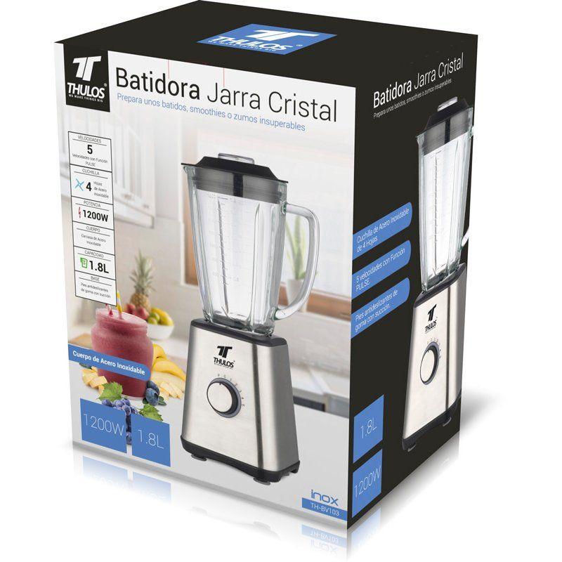 thulos Batidora de vaso cuerpo de acero inoxidable. 1.8 litros y 1200W. THULOS TH-BV103 Rebajas de fábrica