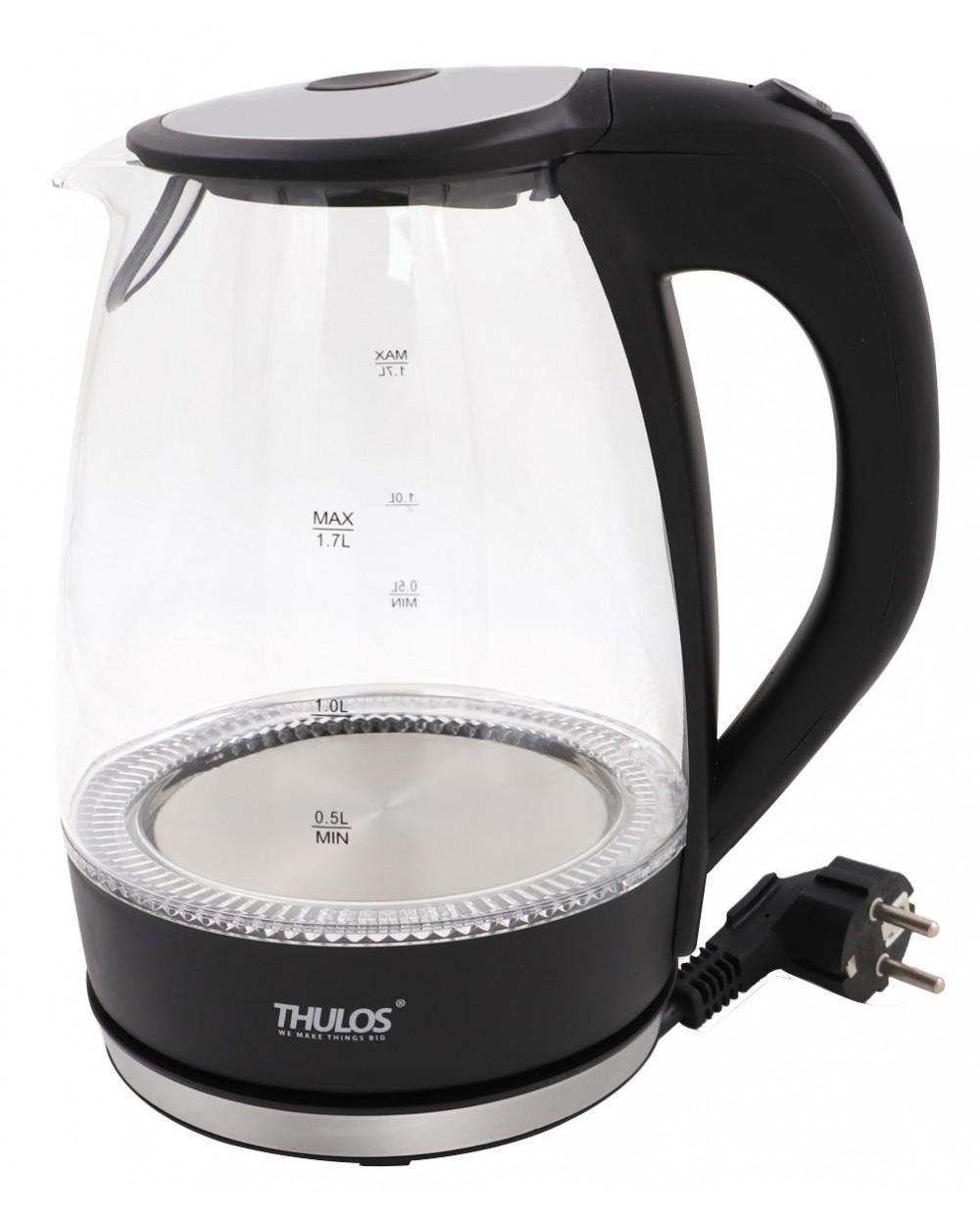 thulos Hervidor de agua 1.7 l. de capacidad con luz LED azul. THULOS TH-HV12 Tienda