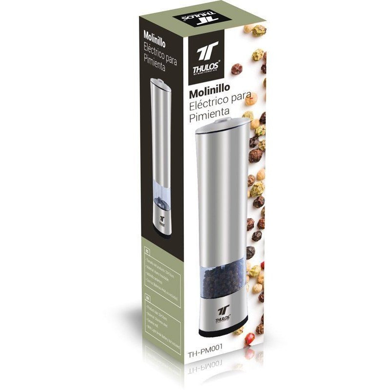 thulos Molinillo Eléctrico con luz para Pimienta. THULOS TH-PM001 Superdescuento
