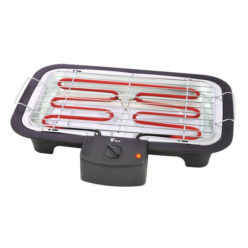 thulos Barbacoa eléctrica de mesa termostato regulable 2000W. THULOS TH-BQ208