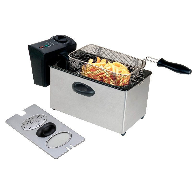 thulos Freidora eléctrica 2.5L doble termostato 2000W. Thulos TH-FR2.5v2 Ofertas especiales