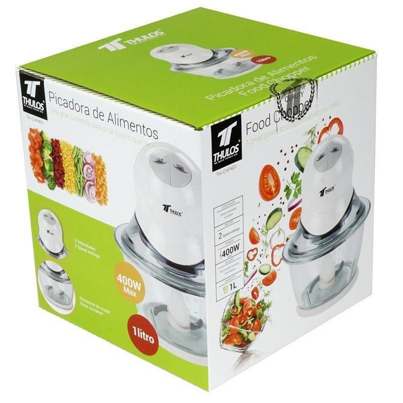 thulos Picadora de alimentos 400W 2 velocidades capacidad 1L. THULOS TH-CHP401 Rebajas de fábrica