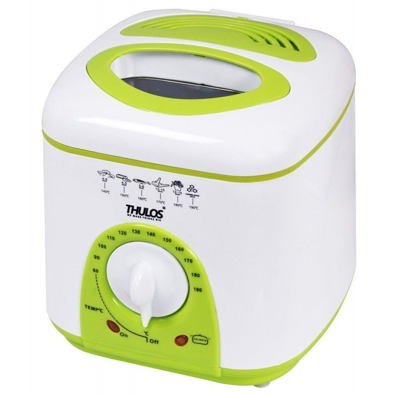thulos Freidora eléctrica capacidad total de 1 litro de aceite: 0 75L+Canasta: 0 25L). Potencia: 950W. THULOS TH-FR10