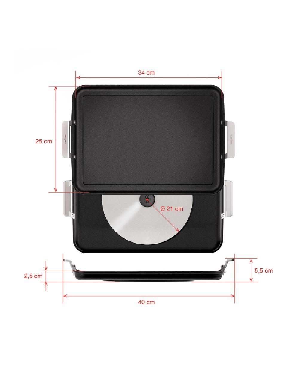 valira PLANCHA AIRE GAS-VITRO 34x25cm Oferta exclusiva