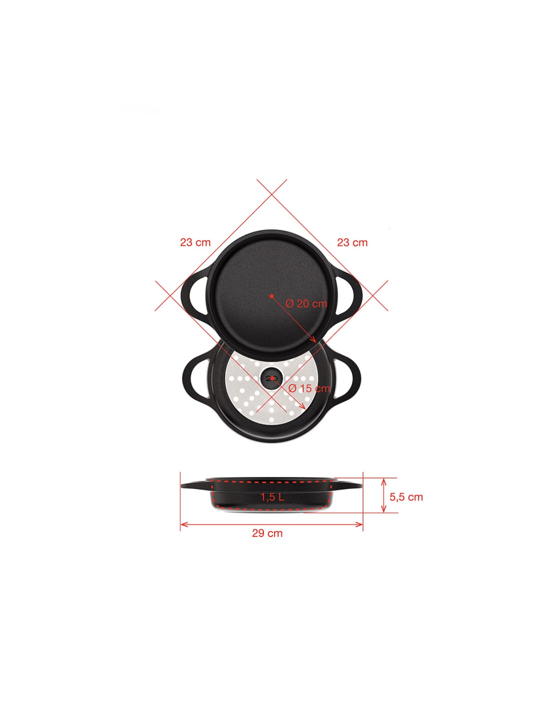 valira CAZUELA BAJA INDUCCIÓN 20cm Outlet