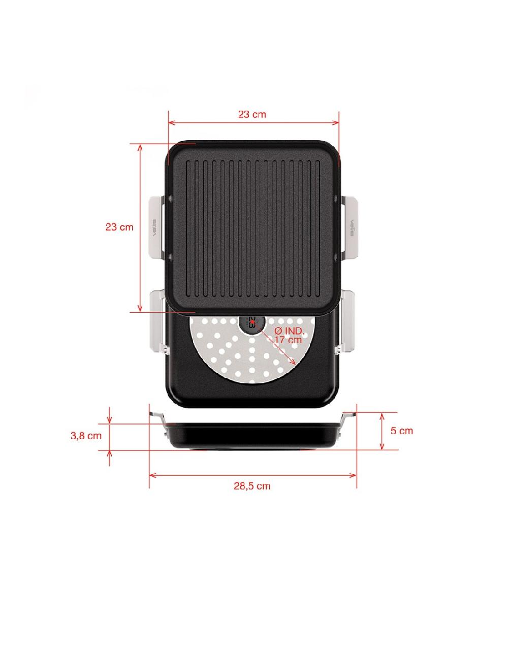 valira GRILL AIRE INDUCCIÓN 23x23cm Últimos 3 días