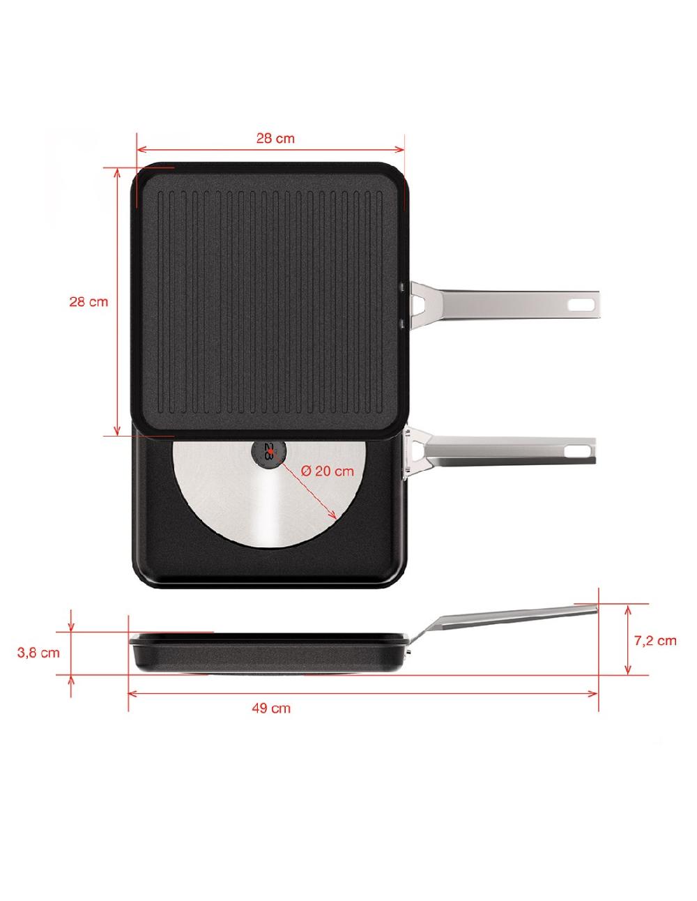 valira GRILL AIRE GAS-VITRO 28x28 cm Precio de fábrica