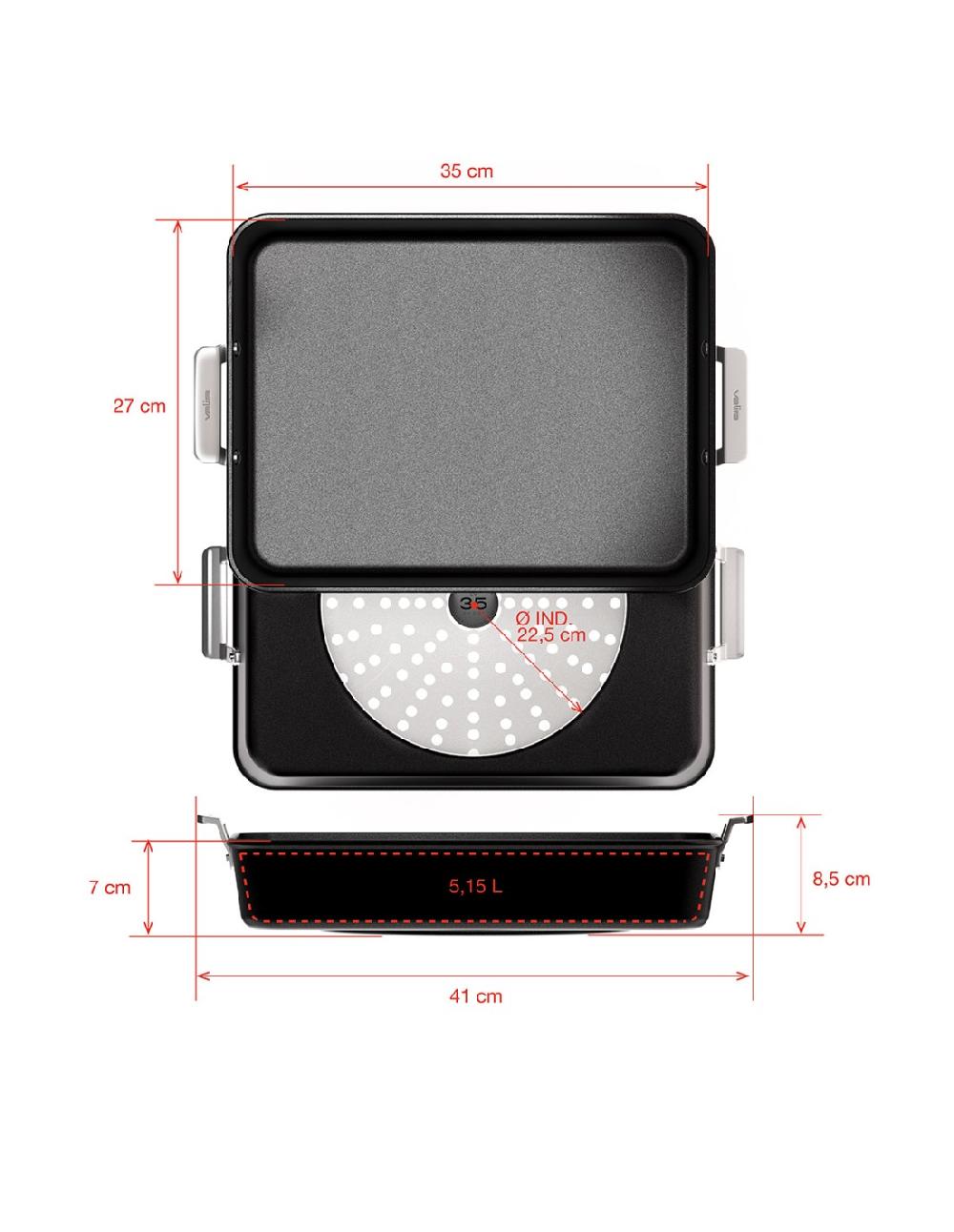 valira RUSTIDERA AIRE INDUCCIÓN 35x27cm Tienda