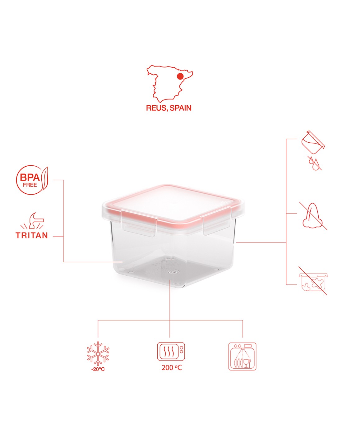 valira CONTENEDOR HERMÉTICO TRANSPARENTE 0 4 L Envío gratis