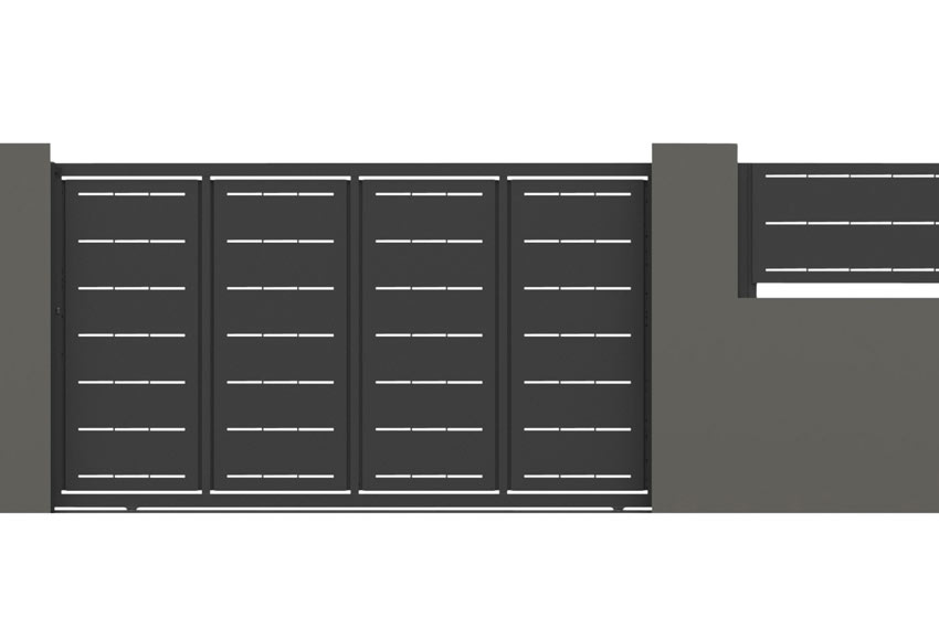 Puerta Corredera DOORSELF Lines 350x200 cm negra