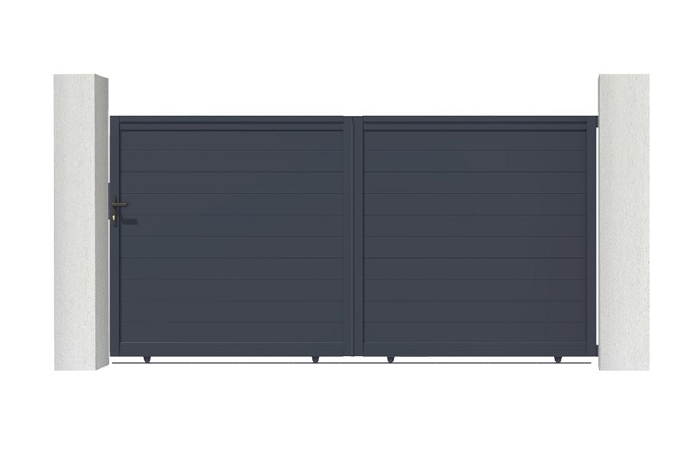 Puerta corredera de aluminio soldado 3 5m EIGER 350C180