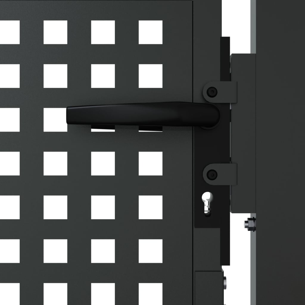 vidaXL Puerta de jardín acero gris antracita 105x150 cm COMPRAR AHORA