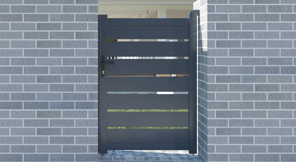 Puerta peatonal gris VOGEL 100P140 Precio de fábrica