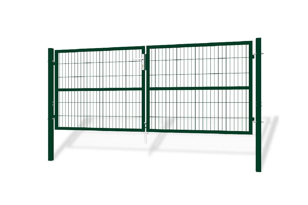 Puerta batiente de malla metálica 3m RAZO 300B120 Verde Oferta especial de fábrica